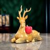 Color Copper Yi Lu Ping An Home Office Xianglu Crafts Desktop Sika Deer Mini Small Decoration