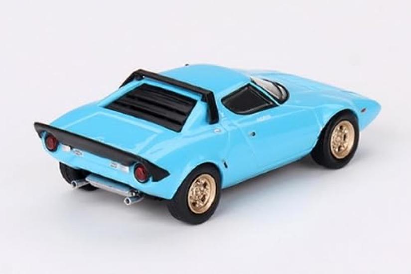 MINI GT Scale Lancia Stratos HF Stradale Azzurro Chiaro Finished Product 1/64 (Light Blue) (Left-Hand Drive)