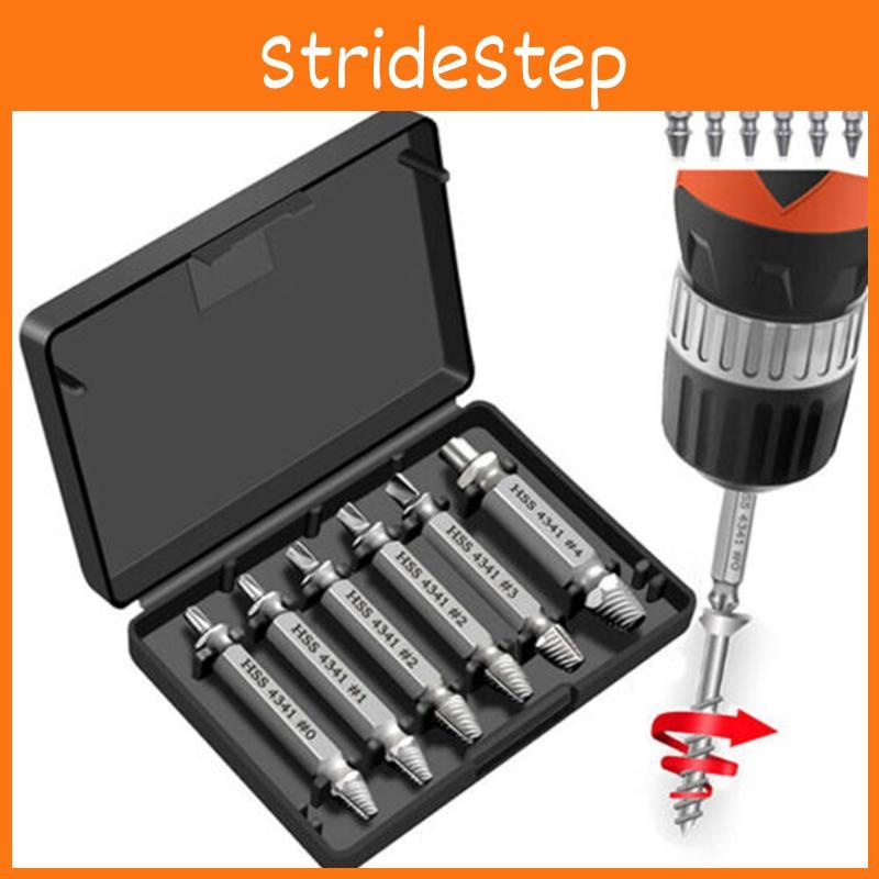 High Strength 6-piece Screw Extractor Remover Set For Effortless Damaged Screw Extraction
