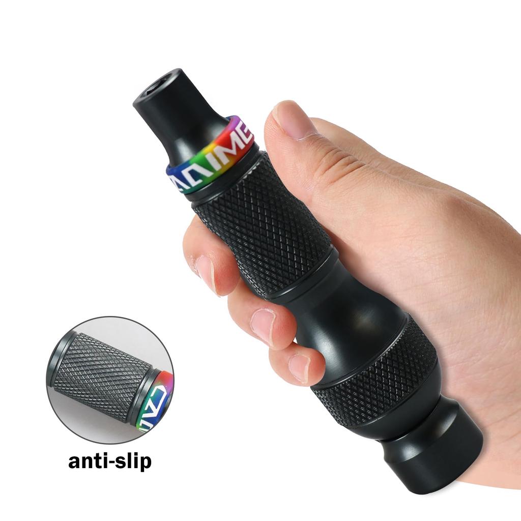 Carimee Ratcheting Multi Aluminum Alloy Manual Screwdriver with Magnetic Bearing for Inch Driver Hex Screwdriver, 7-in-1 Screwdriver. 6.35mm