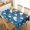 Cartoon White Cloud Rainbow Pattern Tablecloth Cute Cloud Rectangular Table Cover for Party Living Room Dining Room Decoration