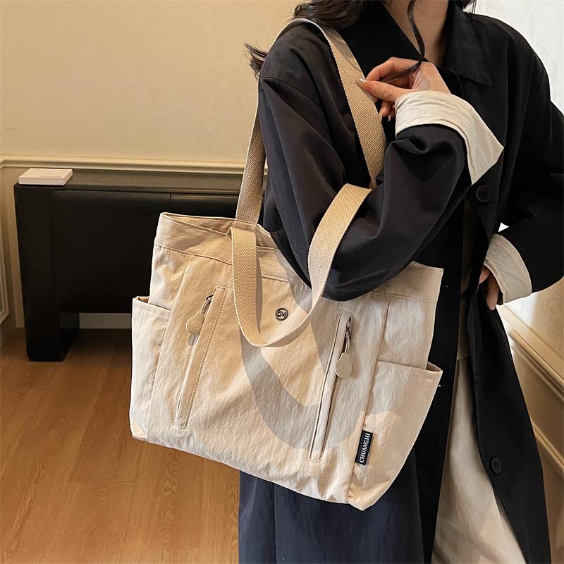 Women's Large Capacity Commuter Tote Bag Student Class Shoulder Bag
