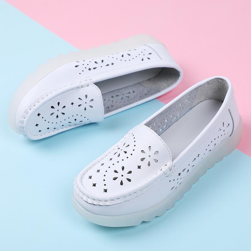 Fashion Round Toe Nurse Shoes Soft Sole Non-slip Sandals Flat Shoes Breathable Casual Sports Women's Shoes