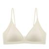 Women Seamless Comfort Bra For Small Bust Natural Gathering Ribbed Lingerie