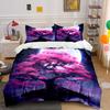 Moonlit Pink Tree Decor Set Soft Comfortable Duvet Cover Bedding Set Included 1*Duvet Cover & 2*Pillowcases, Gift