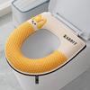 Washable Waterproof Toilet Seat Cover With Zipper Thick Winter Cushion Home Use All Season
