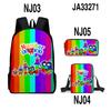 Game Merchandise Digital Building Block Schoolbag Backpack Satchel Pencil Bag Backpack Three-Piece Set