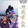 1pc KPop Demon Hunters Cozy Print Blanket Lightweight Warm Flannel Throw Blanket For Sofa, Bed, Living Room