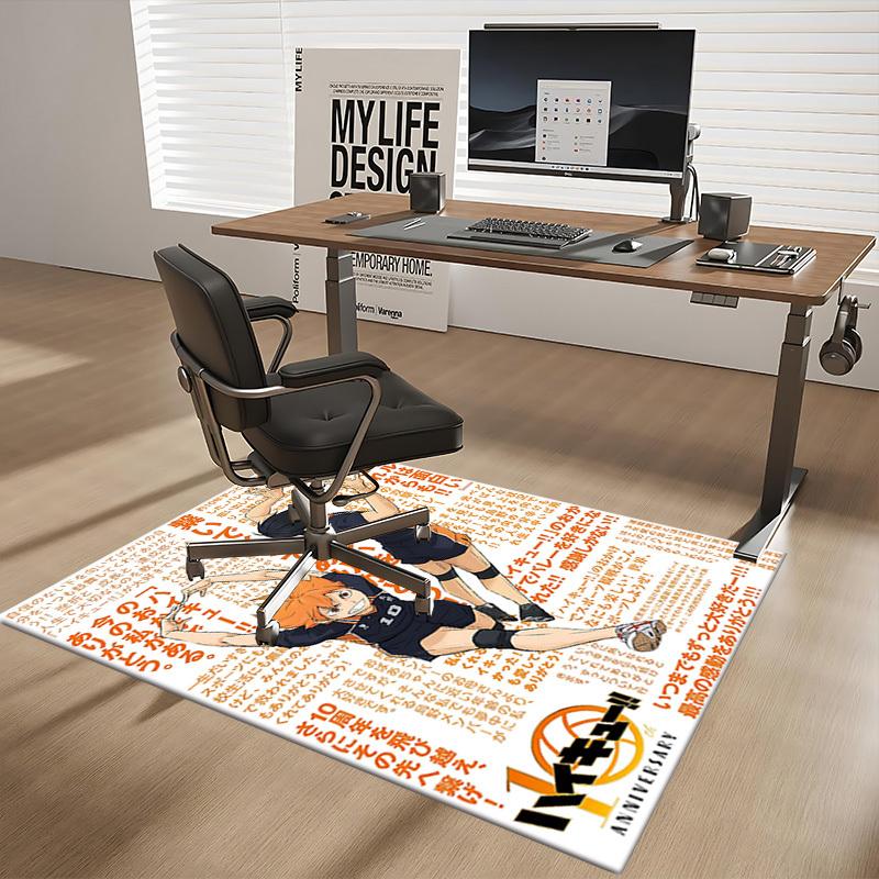 1 szt. Haikyuu!! Kageyama Tobio Mata na krzesło do siatkówki - Kreskówkowy design anime, Podkładka na biurko, Antypoślizgowy dywanik do wystroju domu, Pokoju gier, Sezonowy prezent.O