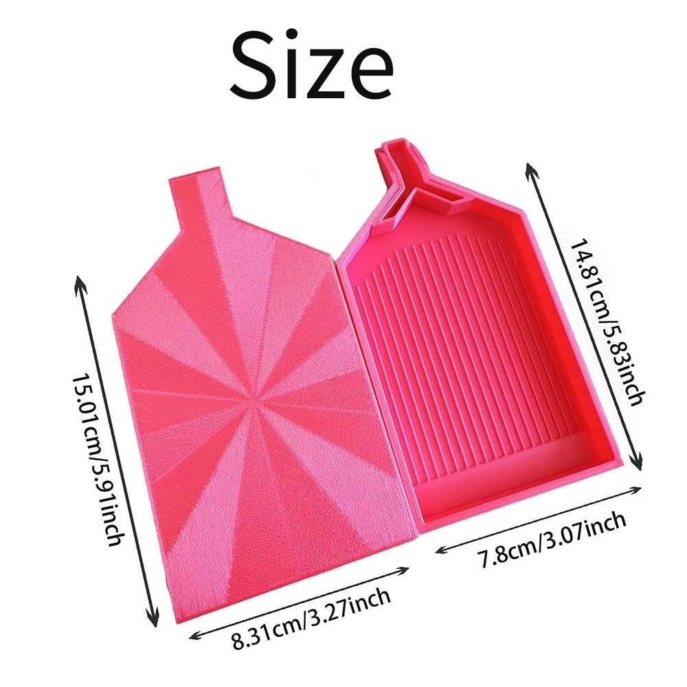 DIY Craft Large Diamond Painting Tray Embroidery Large Capacity Beads Sorting Storage Tray Plastic with Y Shape Pop-up Plug
