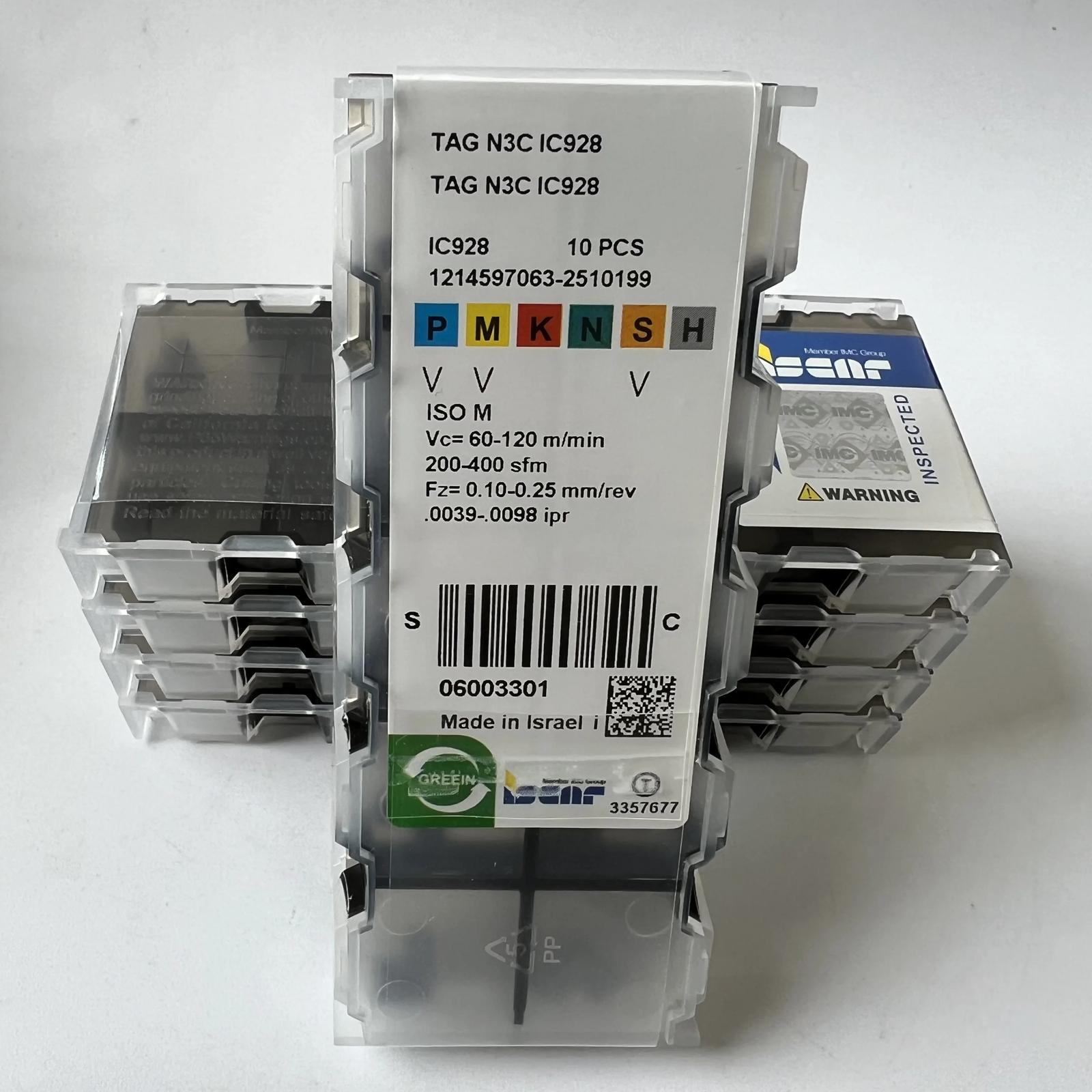 

ISCAR / TAGN3C IC928 / Industrial indexable Carbide Inserts 10 Pcs