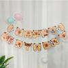 Cute Capybara Happy Birthday Banner, cartoon paper pull flag, ideal for kids' birthday, room & entrance decor.