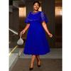 Plus Size Women Sleeveless Red A Line Pleated Bow Mesh Wedding Party Dress
