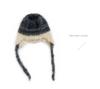 Korean Style Children's Colorful Plush Knit Hat - Soft, Warm Wool with Ear Protection