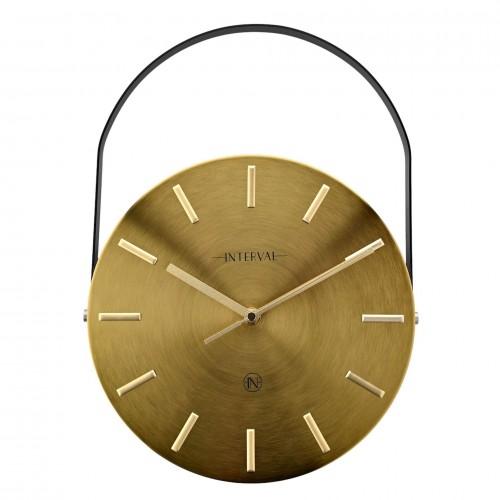 Interval Hanging Wall Clock - Gold