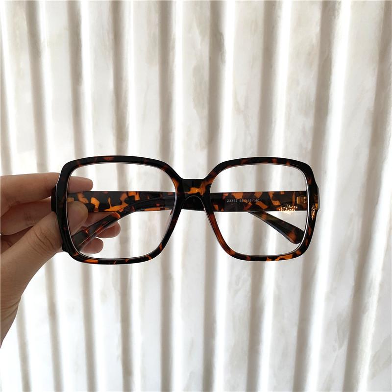 

JYL TS Square Glasses Women Blue Light Blocking INS Black Frame Plain ZN3337 A-4993 яскраво-блакитних кольору