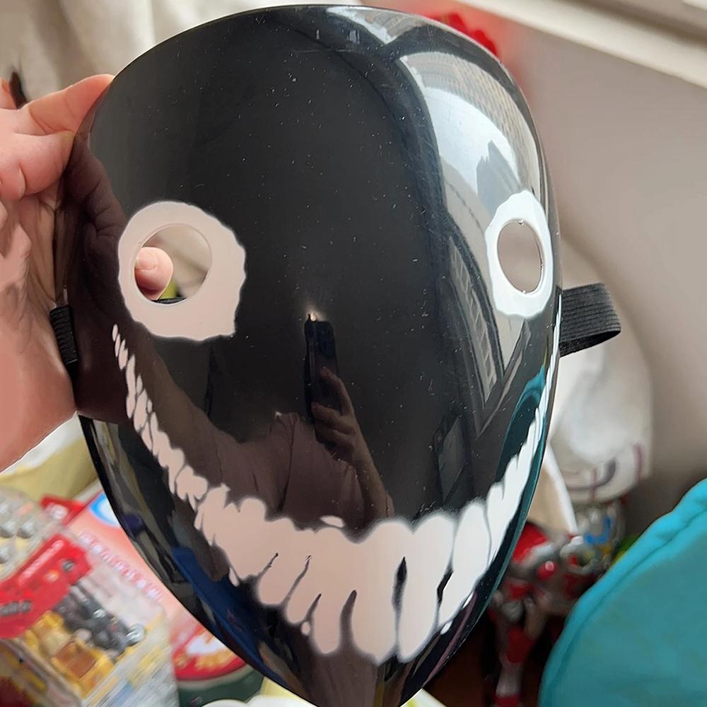Horror The Backrooms Smiler Cosplay Mask Adult Creepy Smiling Face Mask Scary Helmet Halloween Costume Accessory Prop