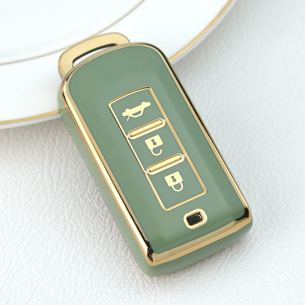 

Чехол-держатель для смарт-ключа из ТПУ для Mitsubishi Outlander Lancer 10 Pajero Sport ASX RVR L200 Eclipse Cross, автоаксессуары зелёный