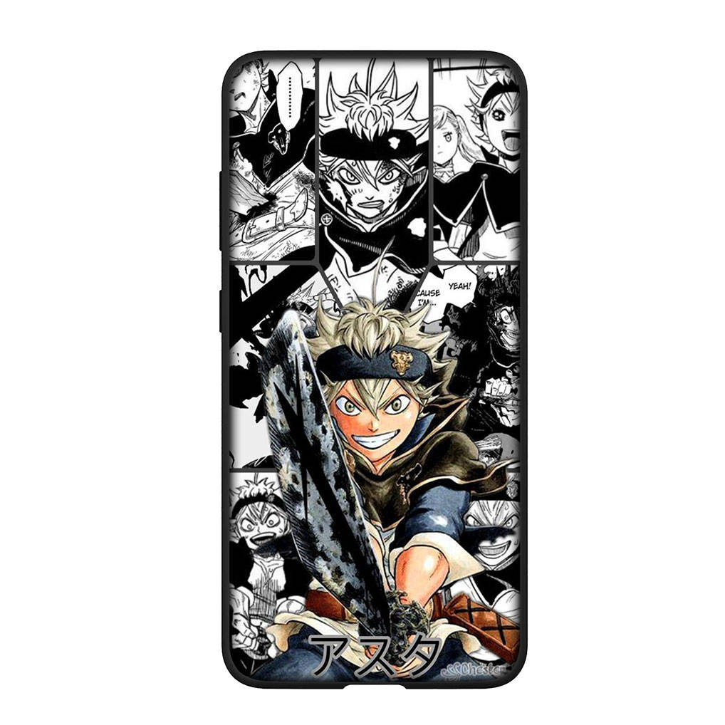 For Samsung Galaxy S24 S23 iPhone 16 15 14 Xiaomi Redmi Note 13 12 11 10 8 Plus 9 Pro Max X XR Phone Case Anime Asta Black Clover OPPO Huawei Cover