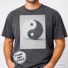 Pixel Art Yin Yang T-Shirt, Retro Dithered Balance Symbol Tee (Comfort Colors 1717) 1BitWear