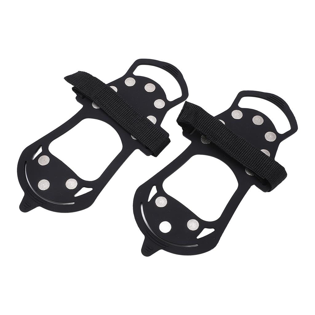 2pcs set 10 Tooth Crampons Shoe Cover Rustproof Durable Mountaineering Ice Snow GripperXL Size
