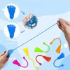 10/50Pcs Funny Sticky Hands Sensory Toy Palm Elastic Heart Foot Christmas Sticky Wall Climbing Squishy Toy For Kids Adult