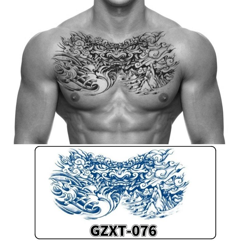 Waterproof Herbal Semi-Permanent Flower & Wings Sleeve Tattoo Sticker