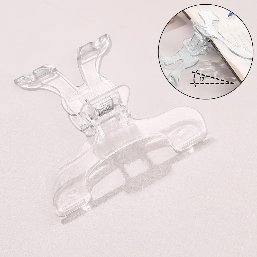 Book Clip Reading Clip Kawaii Desk Accessories Fixed To Prevent Page Turning Transparent Frosted Folder Clips Office Supplies
