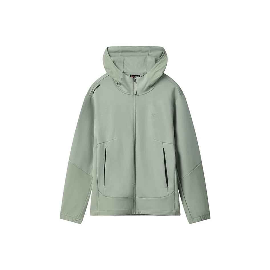 Fila Белый Повседневный Классический Удобный Универсальный Свободный Вязаный Свитер с Капюшоном Мужской свитер F11M543506FKK XXL