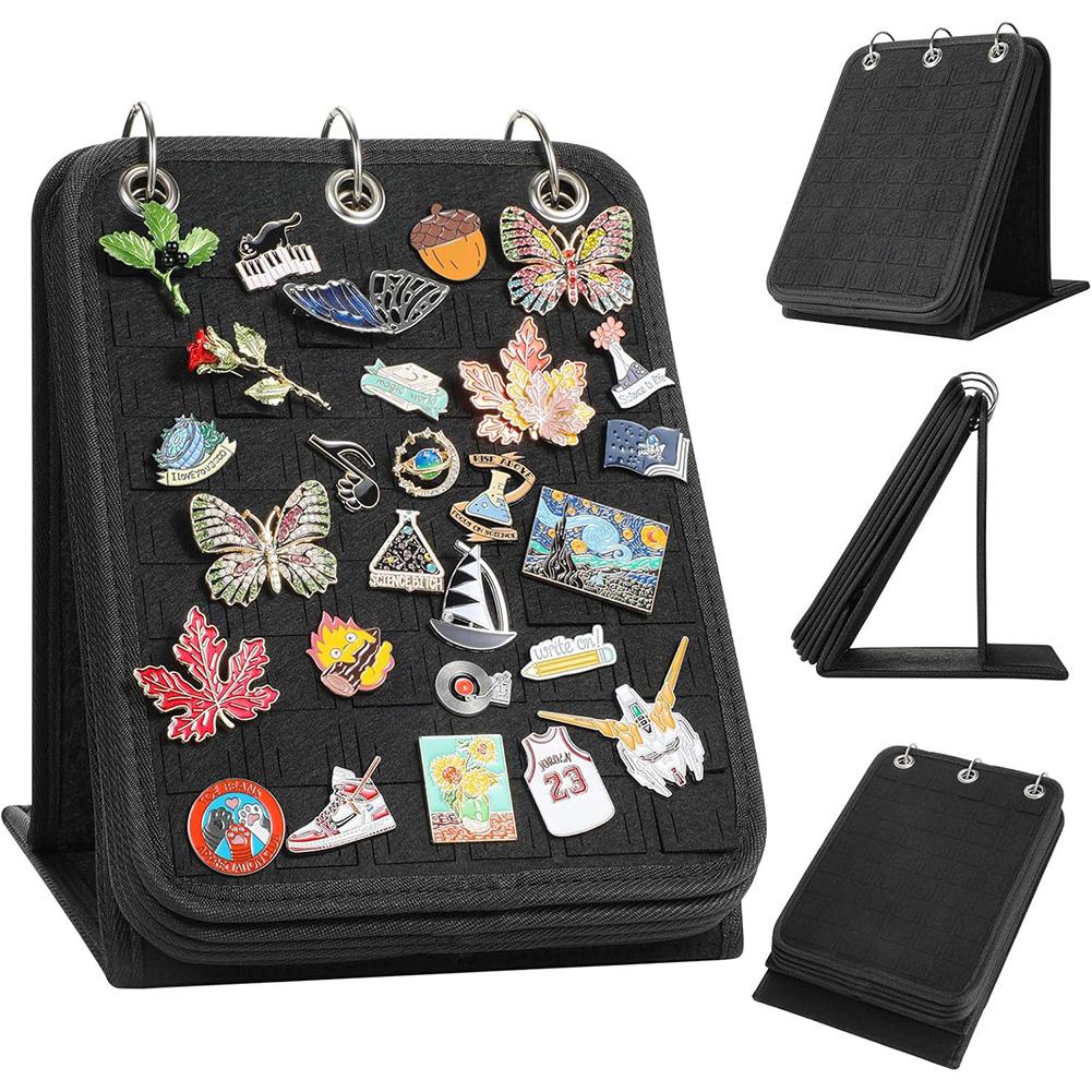 Collection Showcase Badge Organizer Compact Pin Storage Solution Compact Storage Solution Five-Page Layout For Collectors