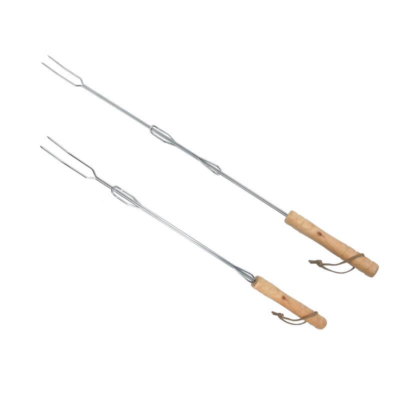 

Telescopic BBQ Skewers with Wooden Handle (3-Pack)