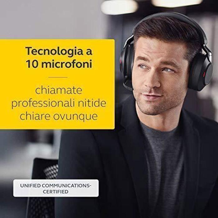 Casque PC - Jabra - Evolve2 85 - Sans Fil - Réduction de Bruit - Longue Durée de Batterie