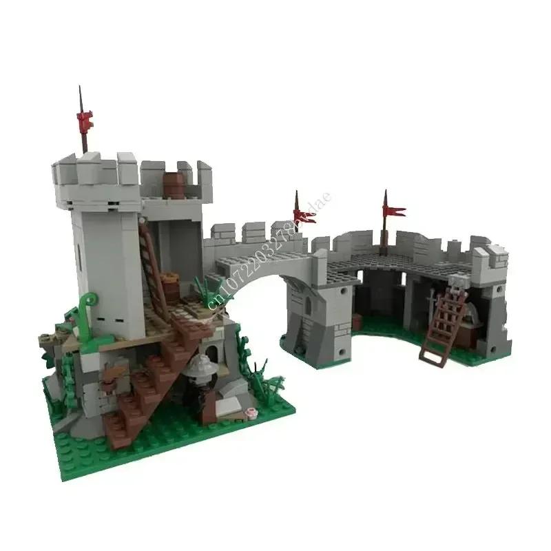 529PCS Customized MOC Medieval outpost Castle Model Custom Puzzles Technology DIY Creative Assembly Technology Toy Holiday Gifts