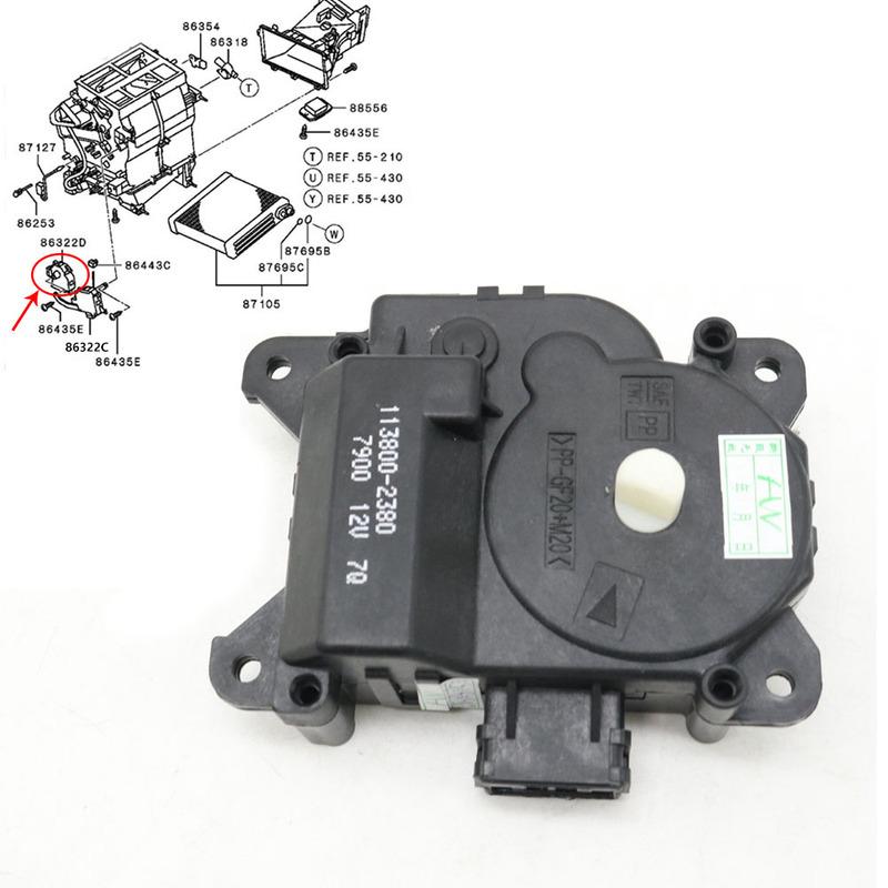 A/C HVAC Heater Flap Servo Actuator Motor For Mitsubishi Pajero Montero V63W V64W V65W V73W V75W V77W V87W V88W V93W V96W V97W