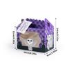 4pcs Halloween Kraft Paper Treat Boxes with Clear Window gift tags Halloween Party Bakery Candy Box Trick or Treat Kids Gift box