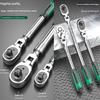 Multipurpose Ratcheting Wrench 72 Teeth Adjustable Head Lightweight Portable For Mechanics DIY Enthusiasts And Households