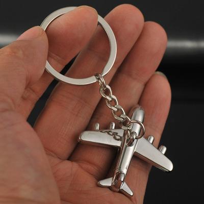 Yaratıcı Retro 3D Uçak Metal Anahtarlık Kolye Anahtarlık Anahtarlık Takı