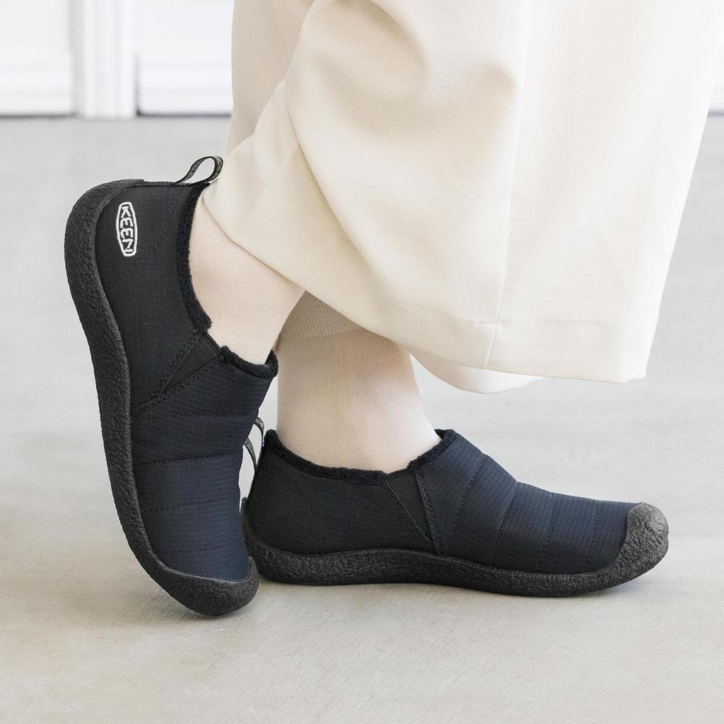 KEEN HOWSER II Camping Shoes Triple US Women's (Current Model), Black, 7.5 (24.5 cm)