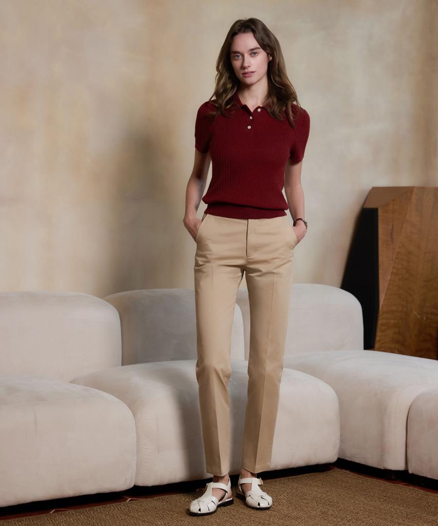 THEKNITCOMPANY (W) Wool Blend Polo Knit 3 Colors