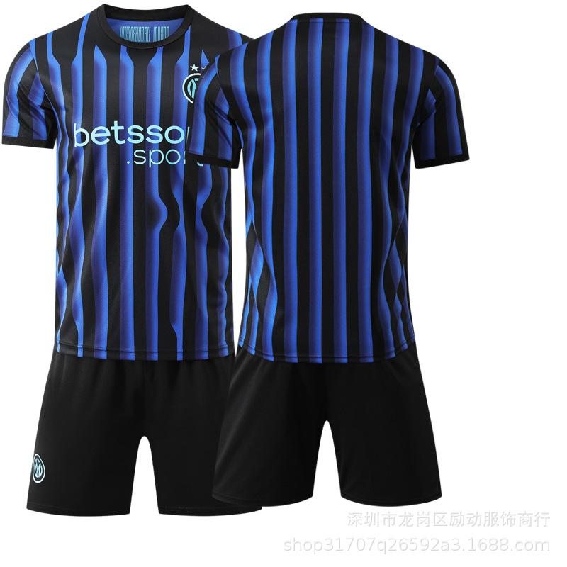 2526 New 9 Thuram 23 Varela Stripe Milan No. 10 Lautaro Inter home jersey football jersey #18