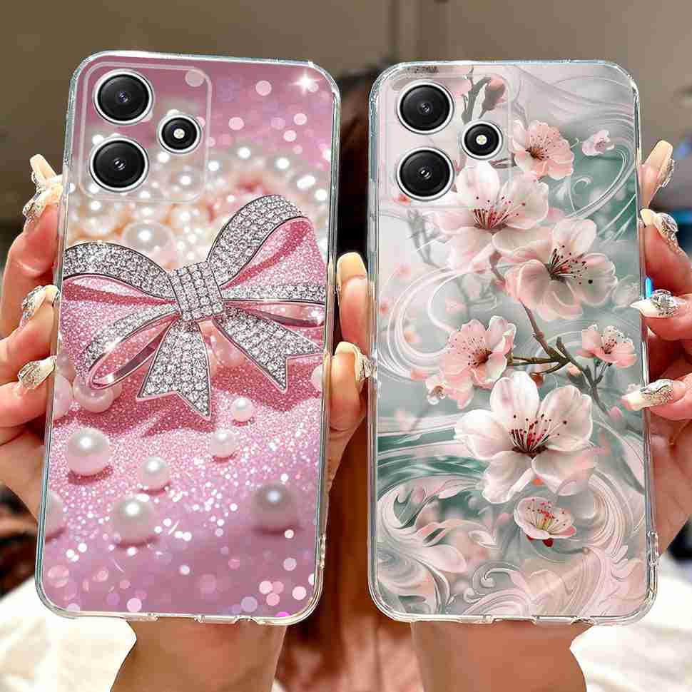For Xiaomi Redmi Note 12R 5G Case Summer Little Daisy Lemon Soft Silicone TPU Cases For Redmi Note12R NOTE12R 23076RA4BC Shell