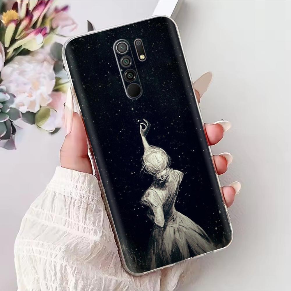 Phone Case For Xiaomi Redmi 9 Case Soft TPU Silicone Back Cover for Xiaomi Redmi 9 Redmi9 Case Transparent Bumper Cover Fundas