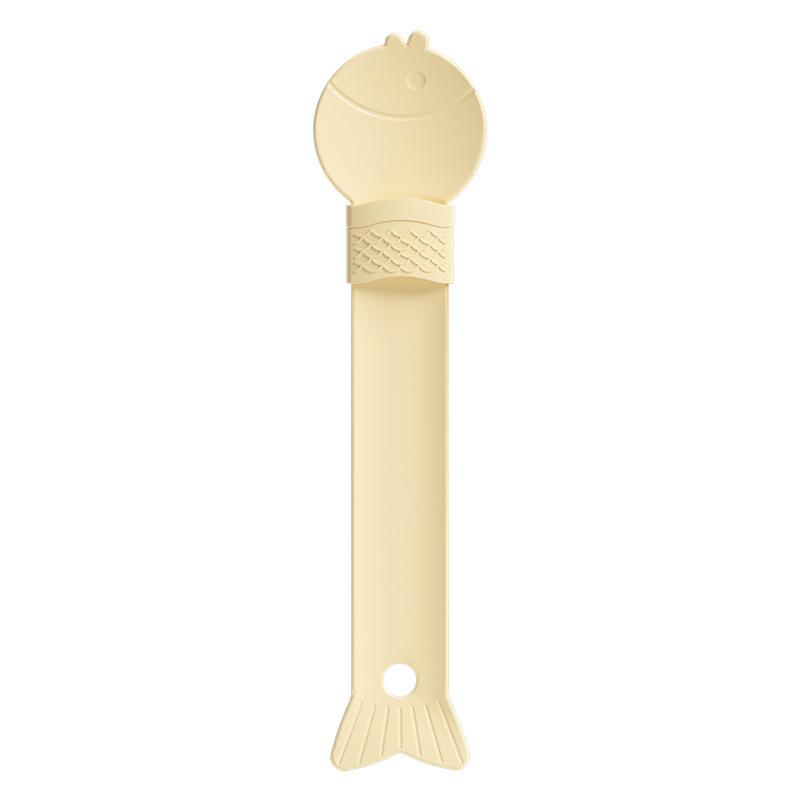 

New Cat Stick Spoon Feeder, Squeegee, Dedicated Cat Stick Feeder, Cat Stick Snack, Minced Meat Feeding Spoon Yellow, fishtail cat strip spoon