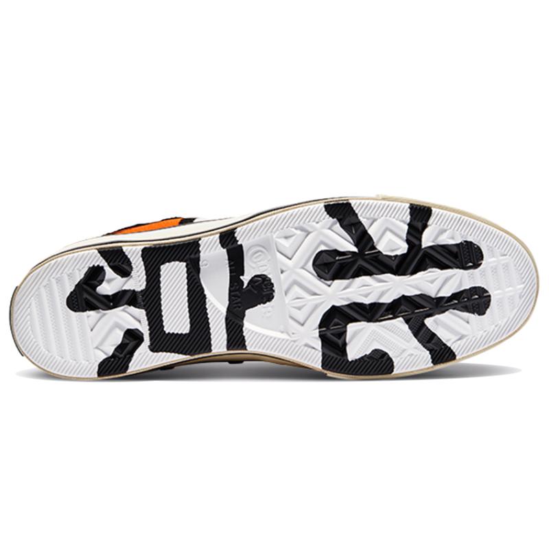SOULGOODS x Converse Chuck 70 Chuck 70 Comfort alla Moda Scarpe Alte in Tela Unisex Nero Bianco Arancione