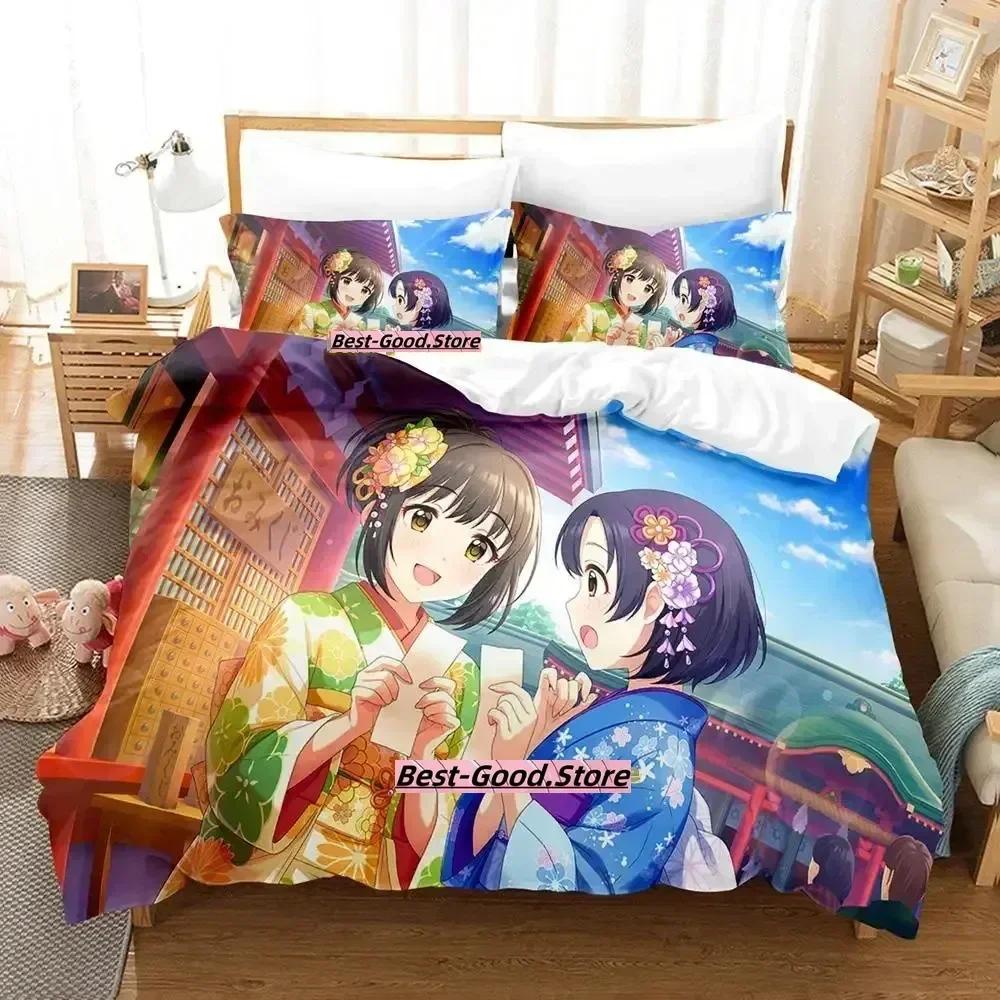 Takafuji Kako Bedding Set Single Twin Full Queen King Size Bed Set Adult Kid Bedroom Duvetcover Sets Anime Girls Bed