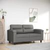 VidaXL 2-Seater Sofa, Loveseat with Pillows, Seat with Armrests and Backrest, Living Room Furniture, Modern, 359557
