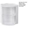 Makeup Brush Holder With Lid Clear Rotating Cosmetic Tool Organizer For Vanity