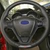 PCKF8 For Fiesta MK7 2009 - 2017 Ecosport 2012-2017 Steering Wheel Panel Decoration Cover Trim Stickers Car Accessories