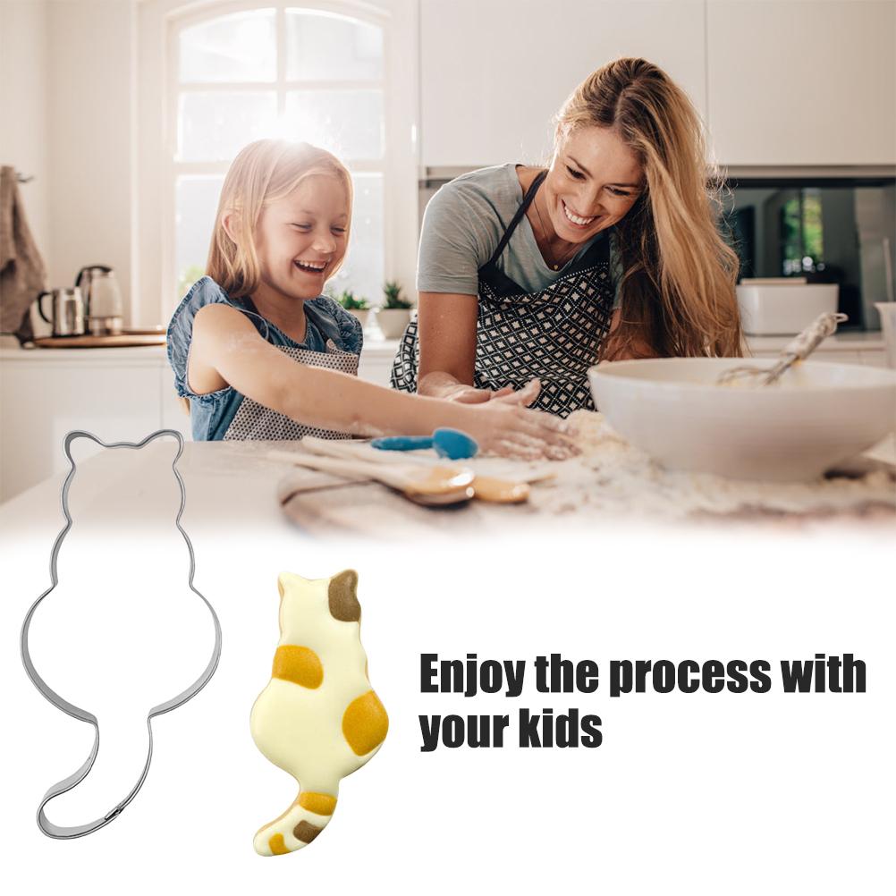 Cute Cat Shaped Cake Mold Sugar Craft Cake Pastry Cutter Mold Baking Tools