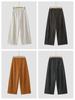 2026 Spring Women's High-Waisted Drapey Wide-Leg Cotton Blend Pants - Loose, Slimming, and Versatile.